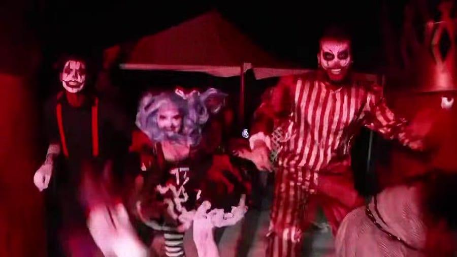 A lineup of clown characters from Coulrophobia
